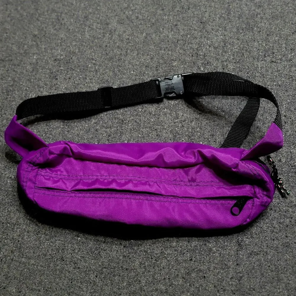 Vintage 80s 90s Jansport Fanny Pack Adult Unisex Purple Waist Bag Run Hike USA